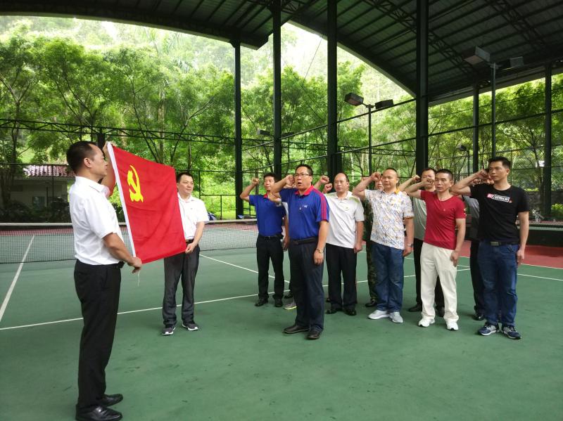 2018年6月23日，三正房地產(chǎn)黨支部舉行“黨旗在我心中”主題黨日活動.jpg